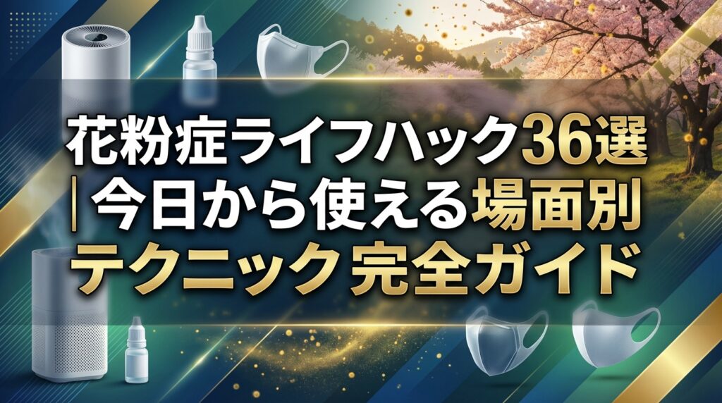 花粉症ライフハック36選｜今日から使える場面別テクニック完全ガイド