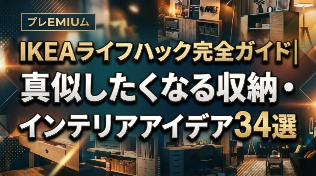 IKEAライフハック完全ガイド｜真似したくなる収納・インテリアアイデア34選