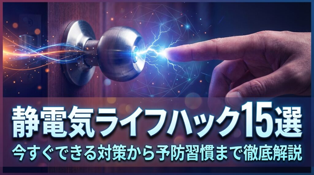 静電気ライフハック15選｜今すぐできる対策から予防習慣まで徹底解説