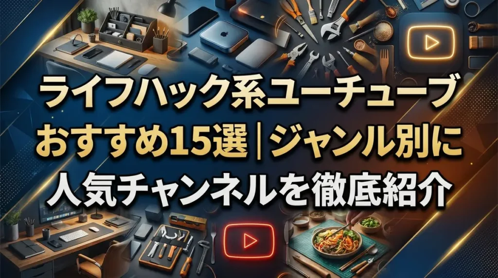 ライフハック系ユーチューブおすすめ15選｜ジャンル別に人気チャンネルを徹底紹介