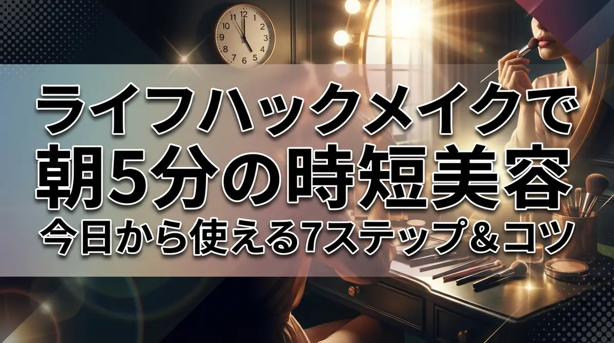 ライフハックメイクで朝5分の時短美容｜今日から使える7ステップ&コツ