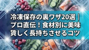 冷凍保存の裏ワザ20選｜プロ直伝！食材別に美味しく長持ちさせるコツ