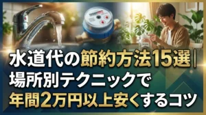 水道代の節約方法15選｜場所別テクニックで年間2万円以上安くするコツ