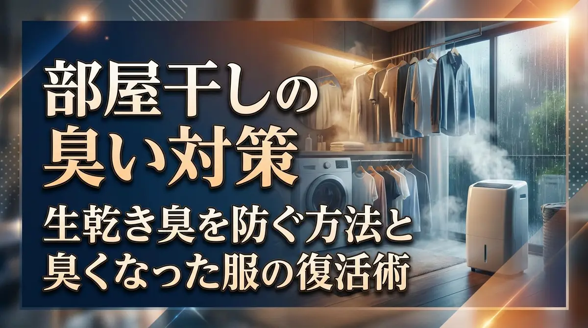 部屋干しの臭い対策|生乾き臭を防ぐ方法と臭くなった服の復活術