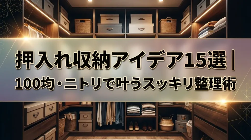 押入れ収納アイデア15選｜100均・ニトリで叶うスッキリ整理術