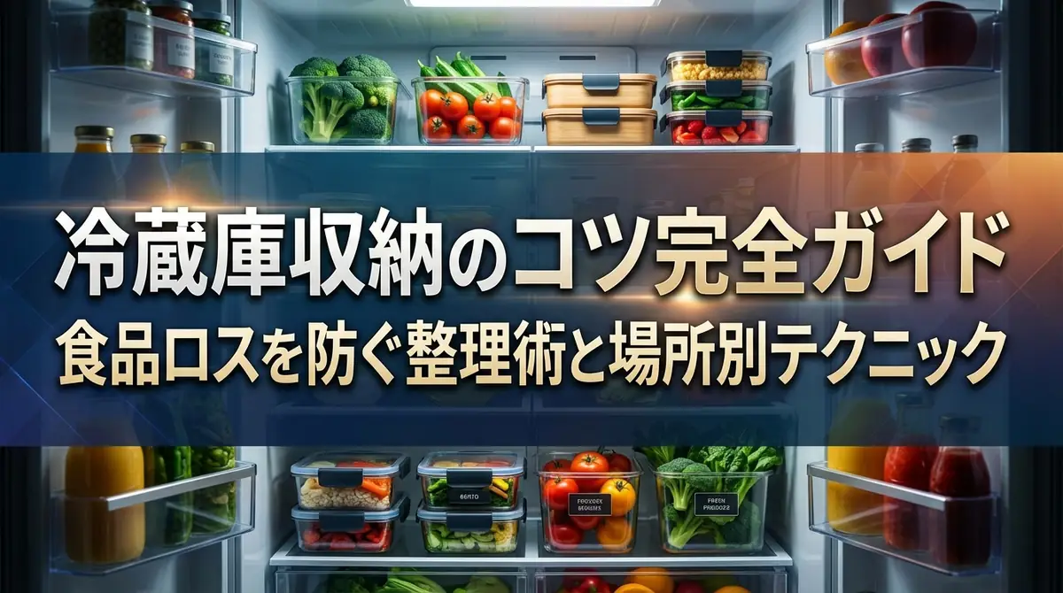 冷蔵庫収納のコツ完全ガイド|食品ロスを防ぐ整理術と場所別テクニック
