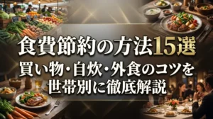 食費節約の方法15選｜買い物・自炊・外食のコツを世帯別に徹底解説
