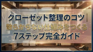 クローゼット整理のコツ｜散らからない仕組みをつくる7ステップ完全ガイド