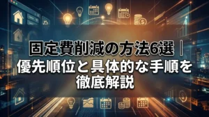固定費削減の方法6選｜優先順位と具体的な手順を徹底解説