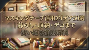 マスキングテープ活用アイデア50選｜暮らし・収納・デコまで使い道を徹底解説