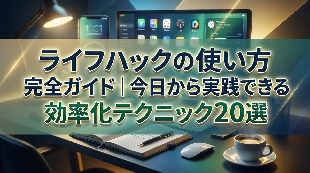 ライフハックの使い方完全ガイド|今日から実践できる効率化テクニック20選