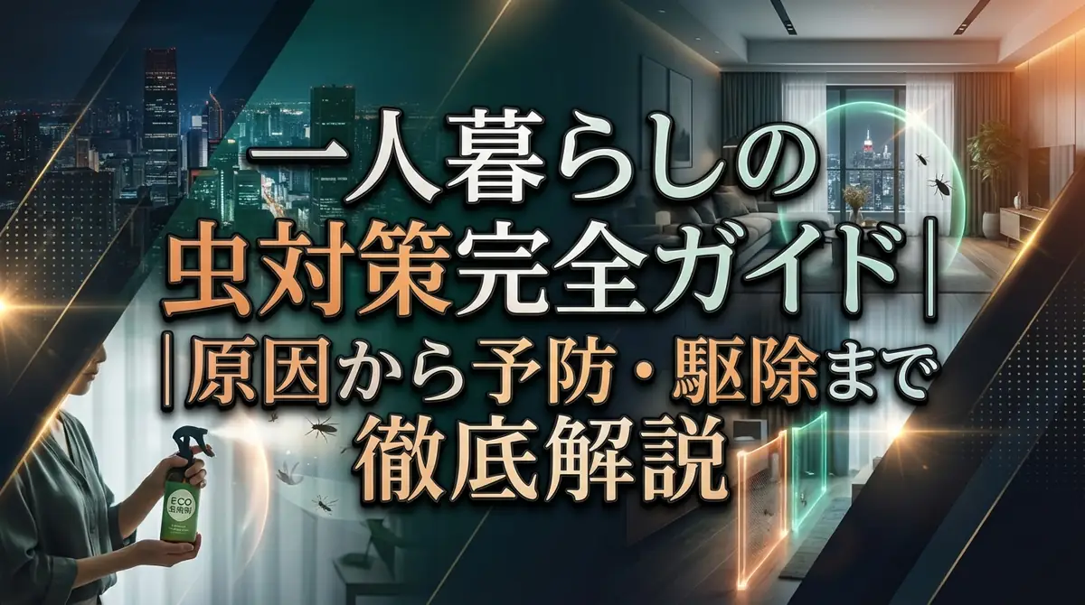 一人暮らしの虫対策完全ガイド|原因から予防・駆除まで徹底解説